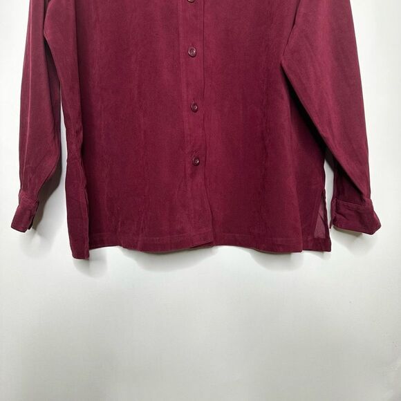 White Stag Burgundy Button Down Shirt - Picture 11 of 14